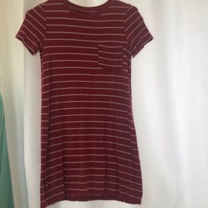 Abercrombie rust color stripped dress